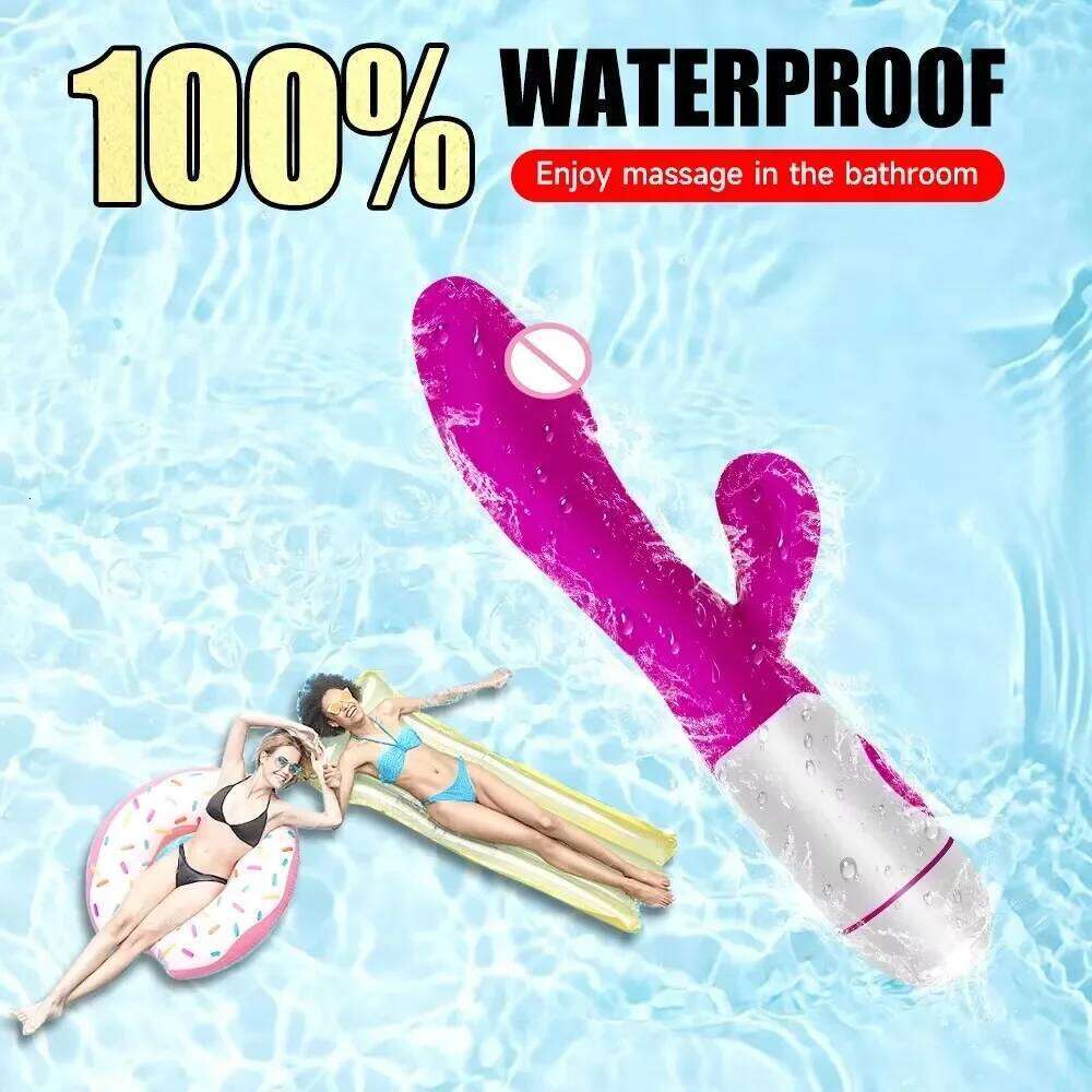Powerful Rabbit Vibrator Dildo Dual Vibration G Spot Clitoris Stimulation Masturbators Vaginal Massager Adult Sex Toys For Women Z260312
