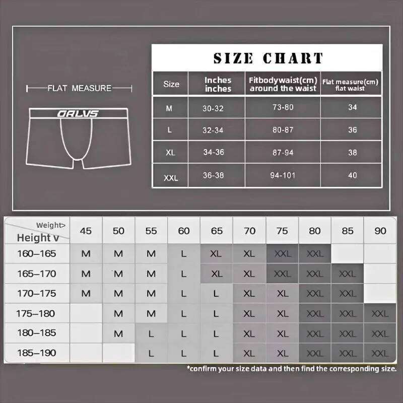 ORLVS-OR125 Men's Shaping Boxer Briefs 95% Cotton Breathable Slimming Underwear Comfortable Low-Rise Trunks with Lifting Support Z260312