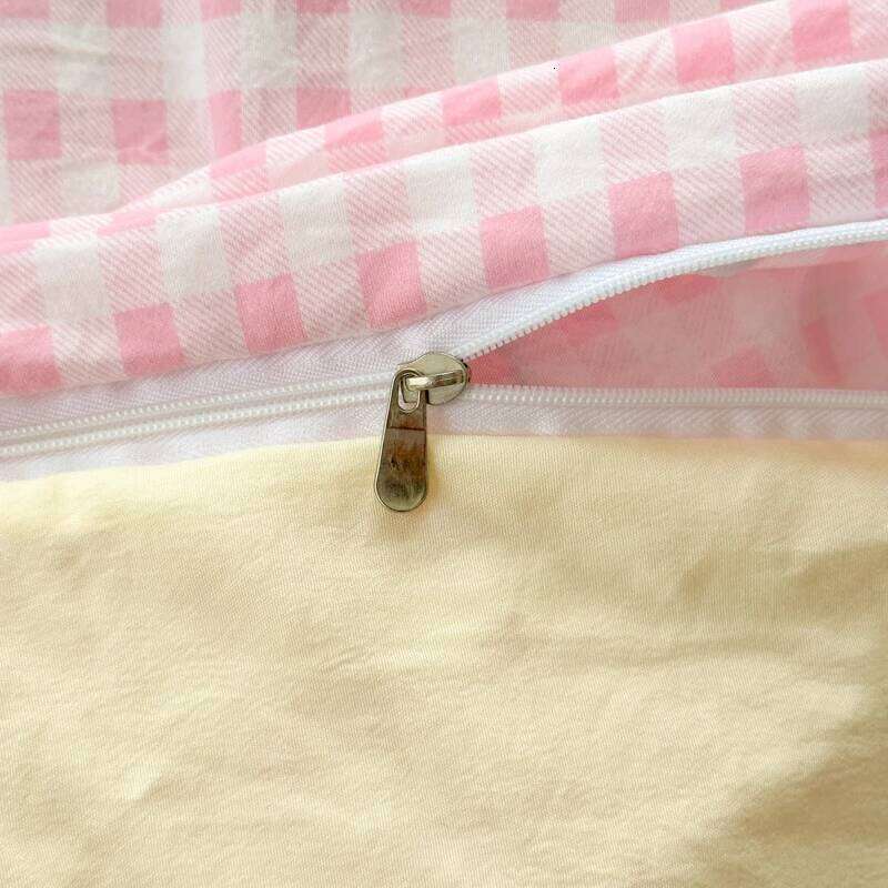 Cute Pink Cartoon Cat Bow Towel Embroidery Girls Kids Bedding Set Washed Cotton Soft Duvet Covers Bed Sheet Pillowcases 3/4Pcs H260312