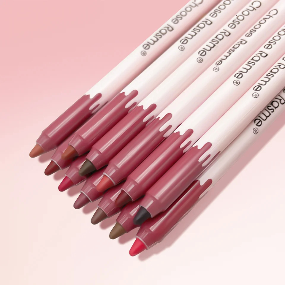 12 Colors Lip Liner Set Matte Dewy Finish Long Lasting Waterproof Smudge Proof Lip Liner Set Makeup Gift Box 260305