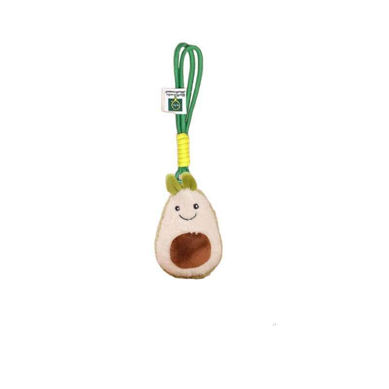 Keychain plush cute fruit claw doll, wedding throw stall toy, gift for girls