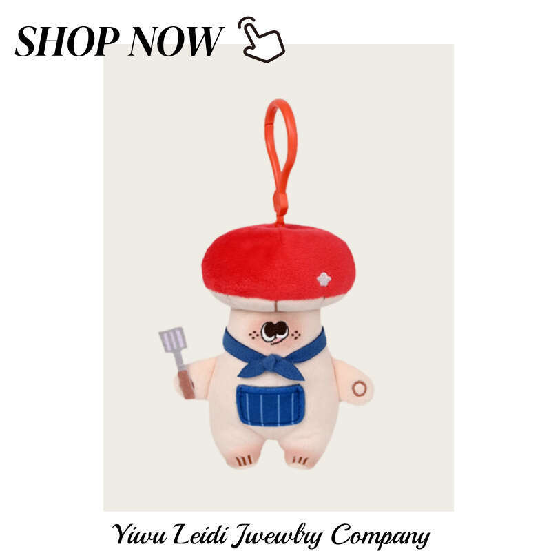 Mushroom Lotus Root Ginger Carrot Honey Jar Vegetable Pendant Plush Toy Doll Bag Trendy Hanging Decoration