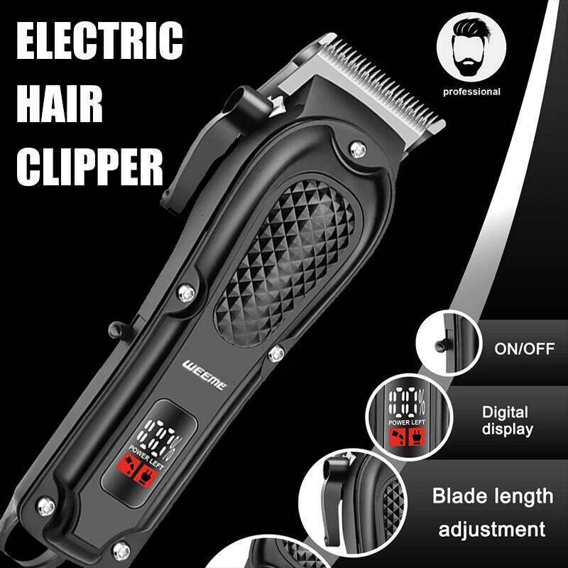 Clipper Cordless Electric Cutting Machine Portable Shaver Barber USB Fast Charging Hair Trimmer Boyfriend's Gift C260312
