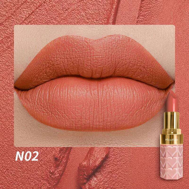 Matte 4 Colors Waterproof Long Lasting Lip Stick Not Fading Sexy Nude Red Pink Velvet Lipsticks Makeup Cosmetic W260311