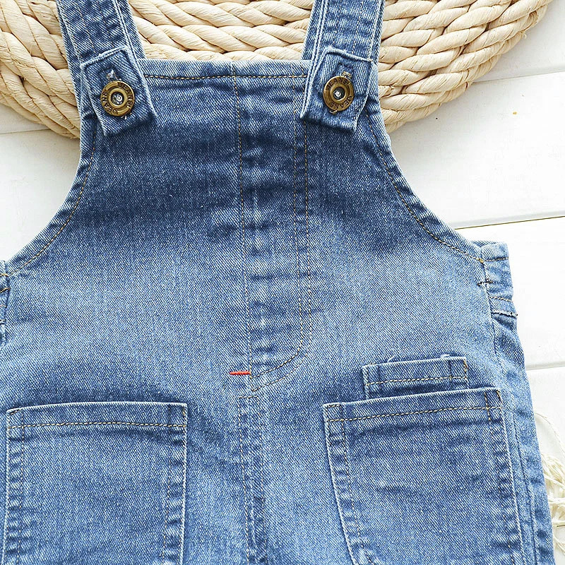 IENENS Boy Girl Overalls Toddler Clothes Child Jumpsuit Infant Denim Dungarees 1 2 3 4 Years Spring Autumn Baby Soft Jeans 260311