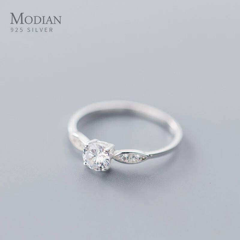 Modian Radiant AAA Zircon Authentic Sterling Silver 925 Ring for Women Fashion Weddind Engagement Gift Fine Jewelry Accessories H260312