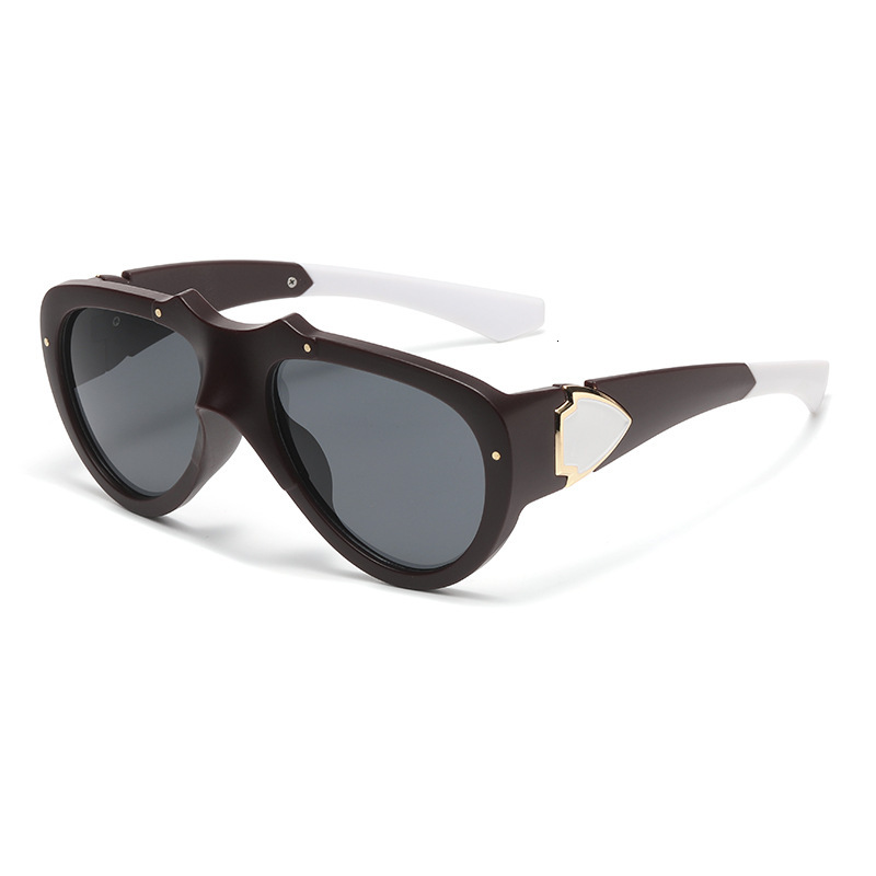 New Fashion Personality Large Frame Unisex Street Style Sunglasses UV Protection Glasses