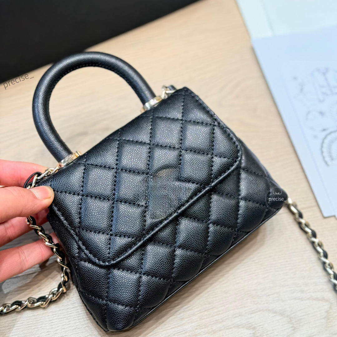 Luxury Bag Designer Handbags Genuine Leather Caviar Quilted Shoulder Crossbody Handbags Women Classic Flap Messenger Purses With Tags Coco Handle Mini Bag