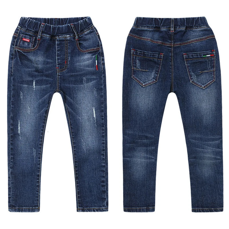 312 Years Spring Autumn Teenger Boys Jeans Slim Fit Style Casual Long Trousers For Kids Handsome Children Birthday Present 260311
