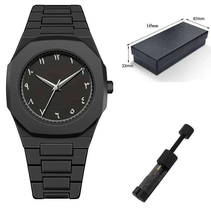 2025 New fashion Leisure minimalist men's women's light weight waterproof Arabic quartz watches relojes para hombre