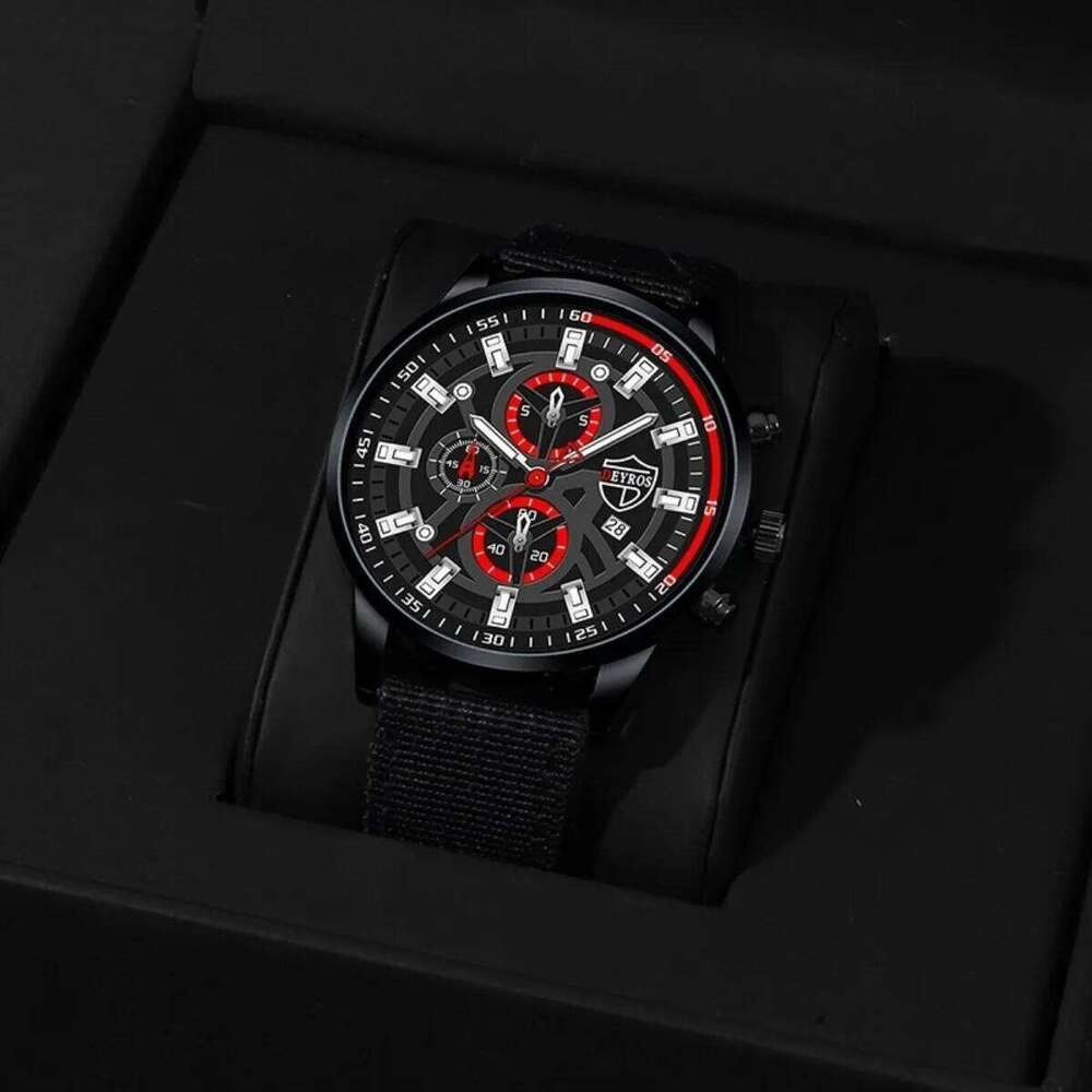 3 Pieces/Set Watches Fashion Luxury Nylon watch Scorpion Men's Business Casual Necklace Bracelet Watch