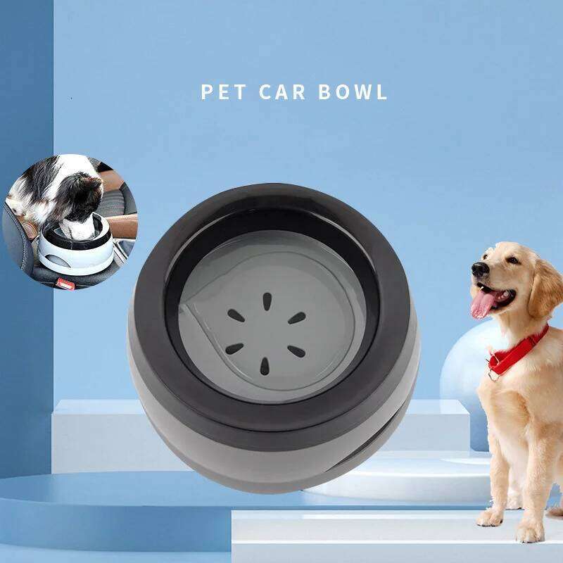 Pet Bowls Floating Not Wetting Mouth Cat No Spill Drinking Water Feeder Plastic Portable Dog Bowl dog accessories 26Y0312