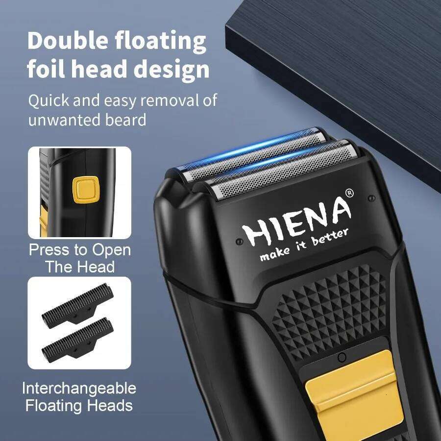 Professional Clipper Rechargeable Cordless Barber Kit Hair Cutting Set Electric Foil Shavers and Beard Trimmers Ea C260312