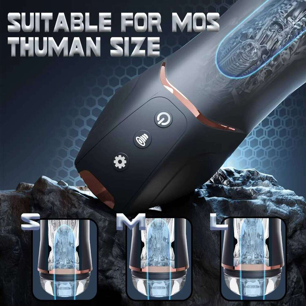 Masturbator Penis Pump Male for Men Rotating Vibrating Sucking Licking Adult Mens Sex Toys Pumps & Enlargers Z260312