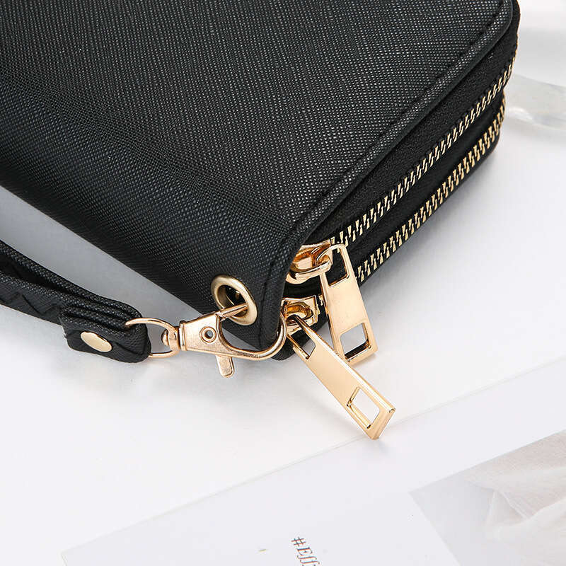 Luxury fashion wallet Popular In Foreign Trade Women S Manufacturer Wholesale New Bow Double Zipper Wallet Fashion Mobile Phone Bag