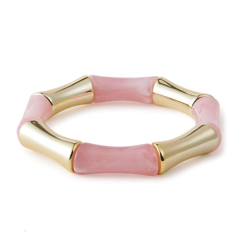 Women Jewelry Bracelets Bangle Simple Gradient Acrylic Bamboo Joint Geometric Designer Fashion All-Match Bracelet