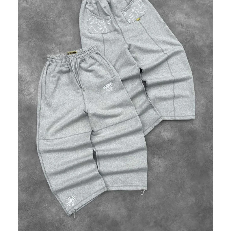 Harajuku Street Hip Hop Trendy Embroidered American Retro Loose Casual Pants 260311