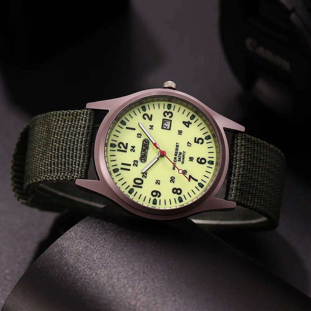 2pcs/set Men's Watch Calendar Fashion Digital Display Men Quartz WristWatch Casual Business Mens Clock Set