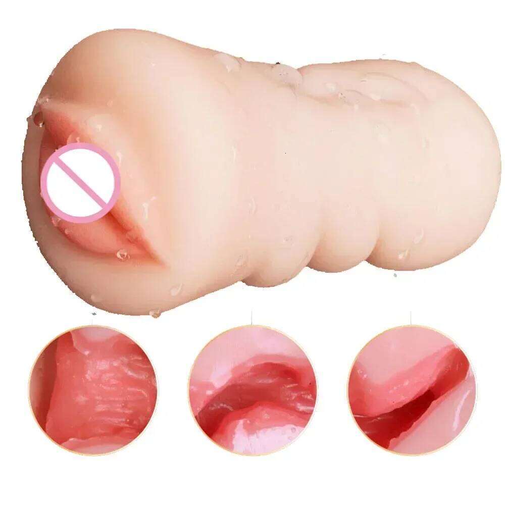 Male Masturbation Cup - Realistic 3D Lips TPE Experience, 18+ Aircraft Cup, Adult Sex Toy for Men Z260311