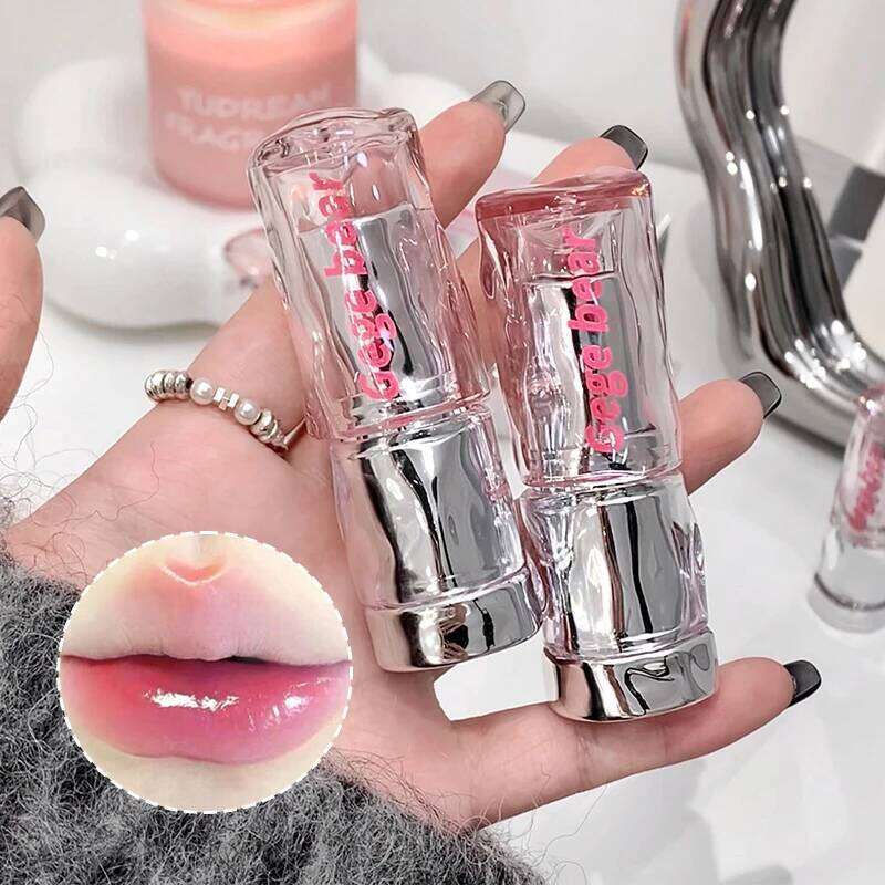 Light, transparent, glossy lipstick, mirror moist, not easy to touch the cup, color, makeup, tender Korean lip gloss W260311