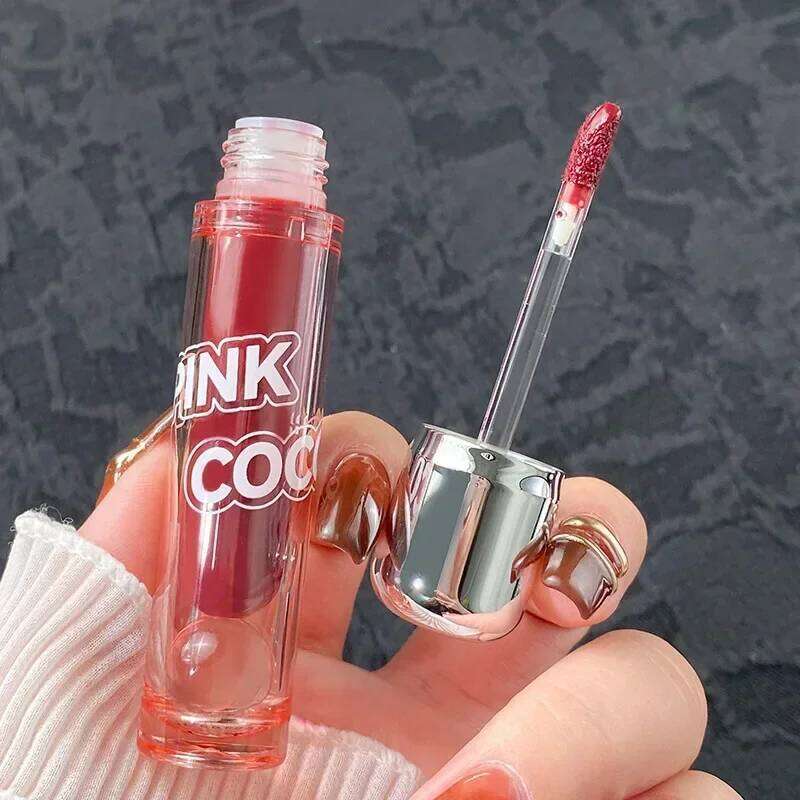 PINK COCO Mirror Water Lipstick Gloss Moisturizing Long Lasting Liquid Lipsticks Cherry Red Lip Tint Korean Makeup Cosmetics W260311