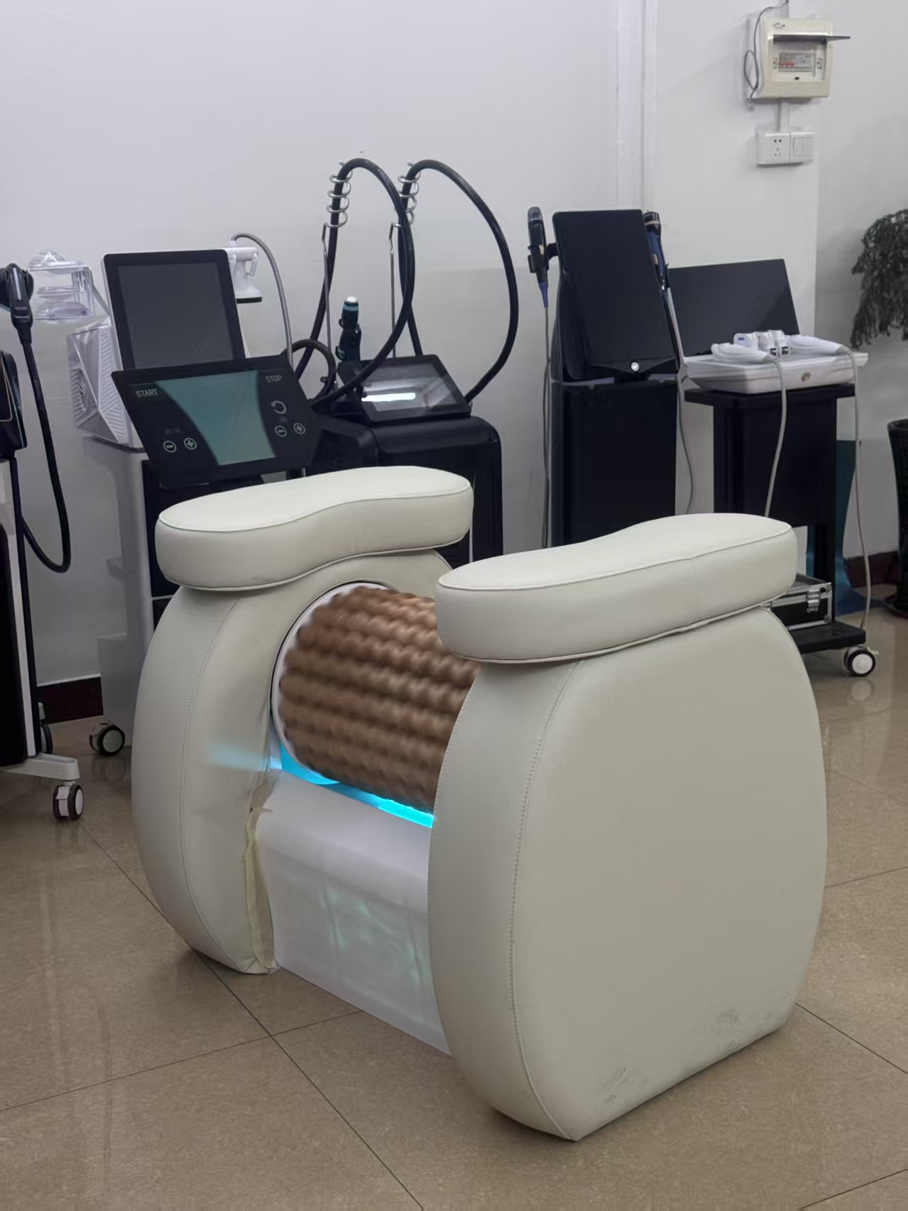 Body Slimming Roller Massage Chair for Full Body Relaxation Relieve Muscle Soreness and Lymphatic Drainage