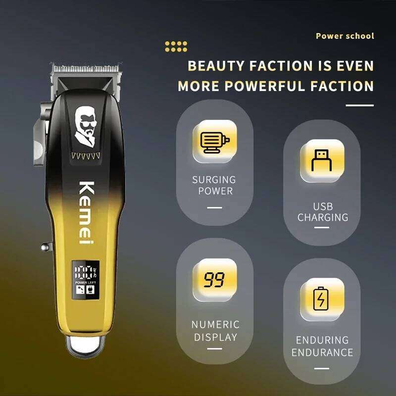 Kemei 709A Professional Clipper For Men Electric Beard Trimmer Barber rechargeable Hair Cutter Machine C260312