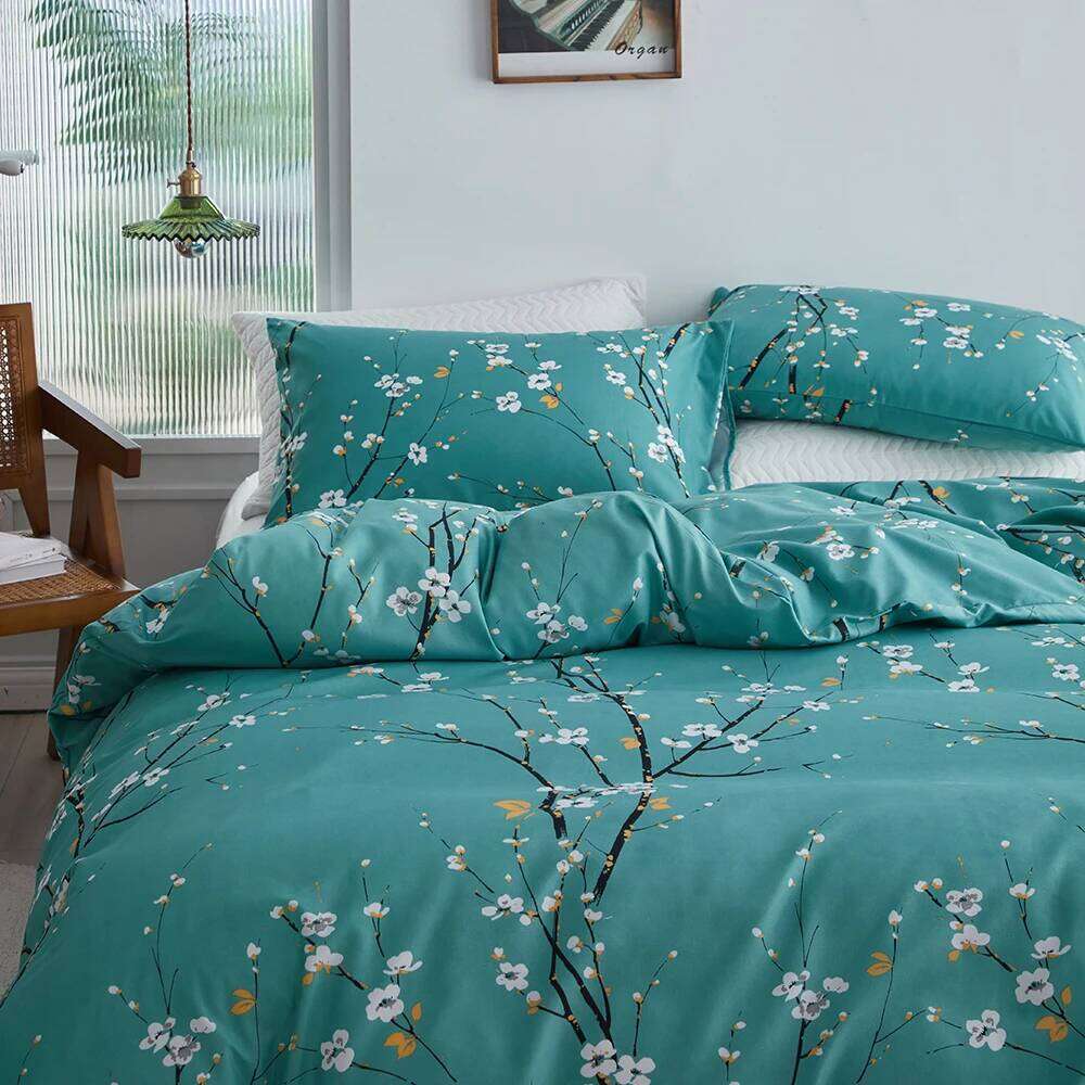 Duvet Bedding Set Twin Full Queen King Size 135x200 Nordic Quilt Cover 240x220 Double Single Floral Bed Linen 200x200 H260312