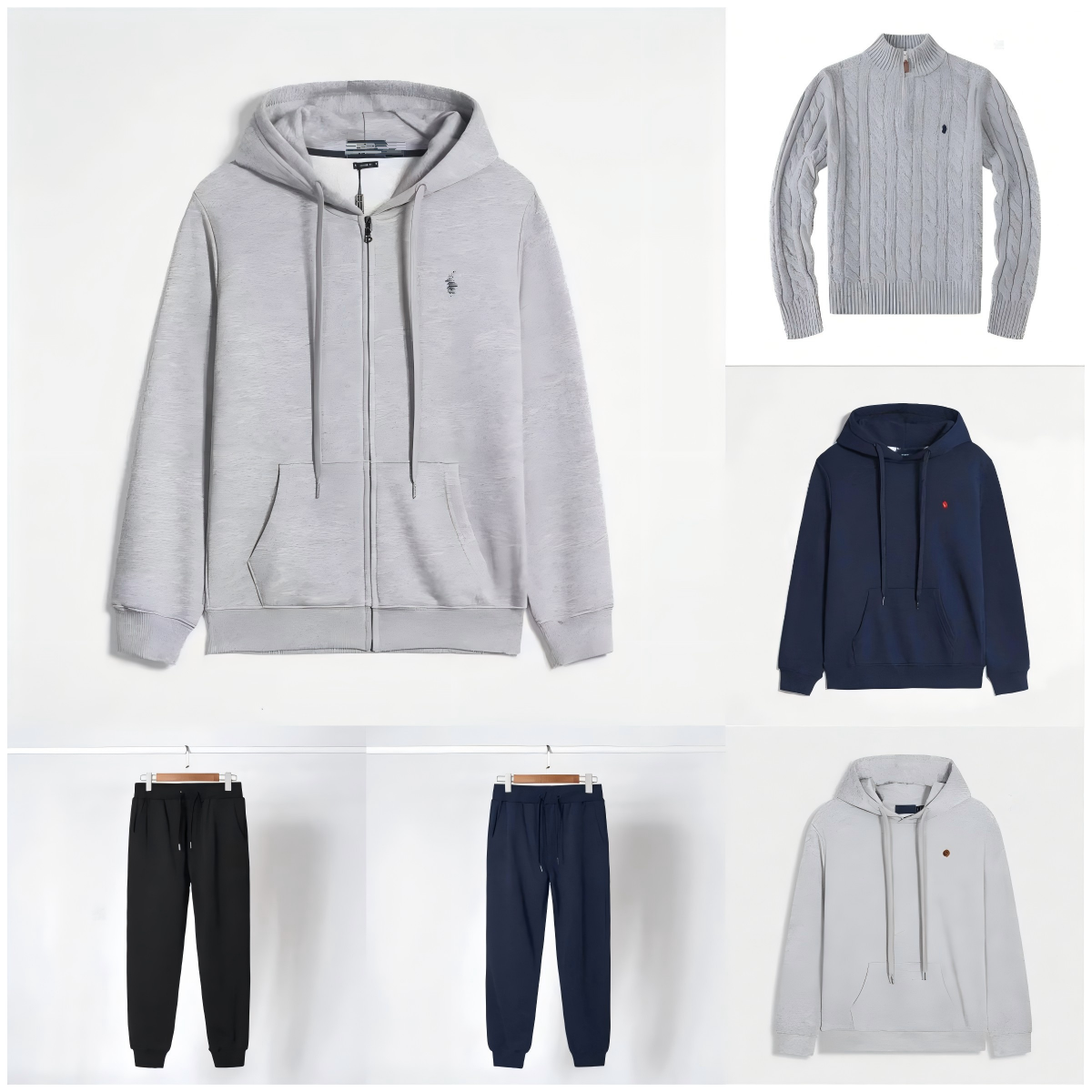 mens sweaters autumn wool casual small horser pull half zip polos chandail cardigan jacket winter long sleeve sweater Pullover women hoodie