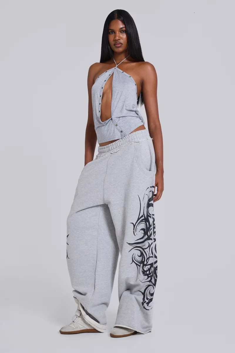 Streetwear Harajuku Fashion Oversized Printed Sweatpants Y2K Trend Pants Men and Women Vintage Comfortable Running Pants 260311