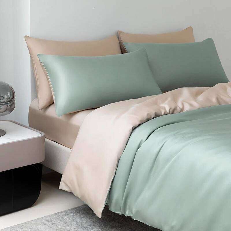 Mulberry Bedding Natural 100% Silk Duvet Cover Set Bed Sheet Pillowcase Single Double Bedsheet King Queen Size H260312
