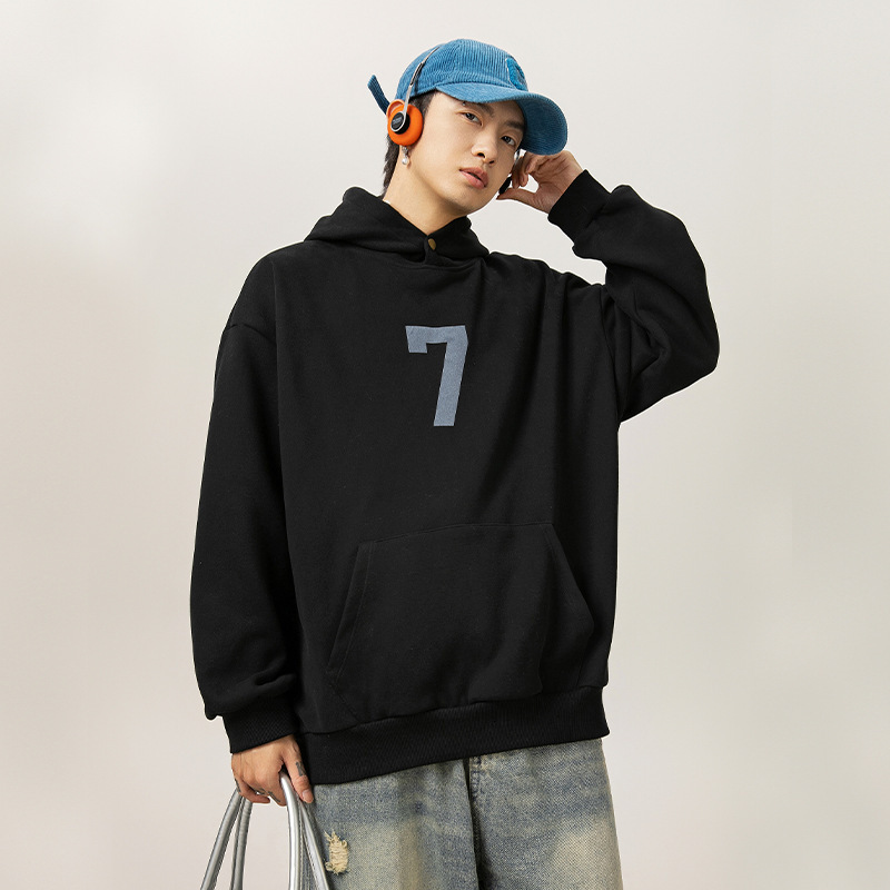 400G Heavyweight Digital Print Hoodie Spring New Retro Loose Trendy Designer Hoodie Style Couple Hoodie