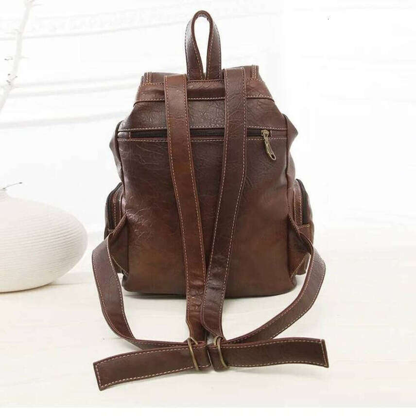 OLOEY Women's Leather Backpack Teenagers Fashion Anti-Theft Backpacks Woman Mini Luxury School Backpack For Women Large capacity anti-theft backp