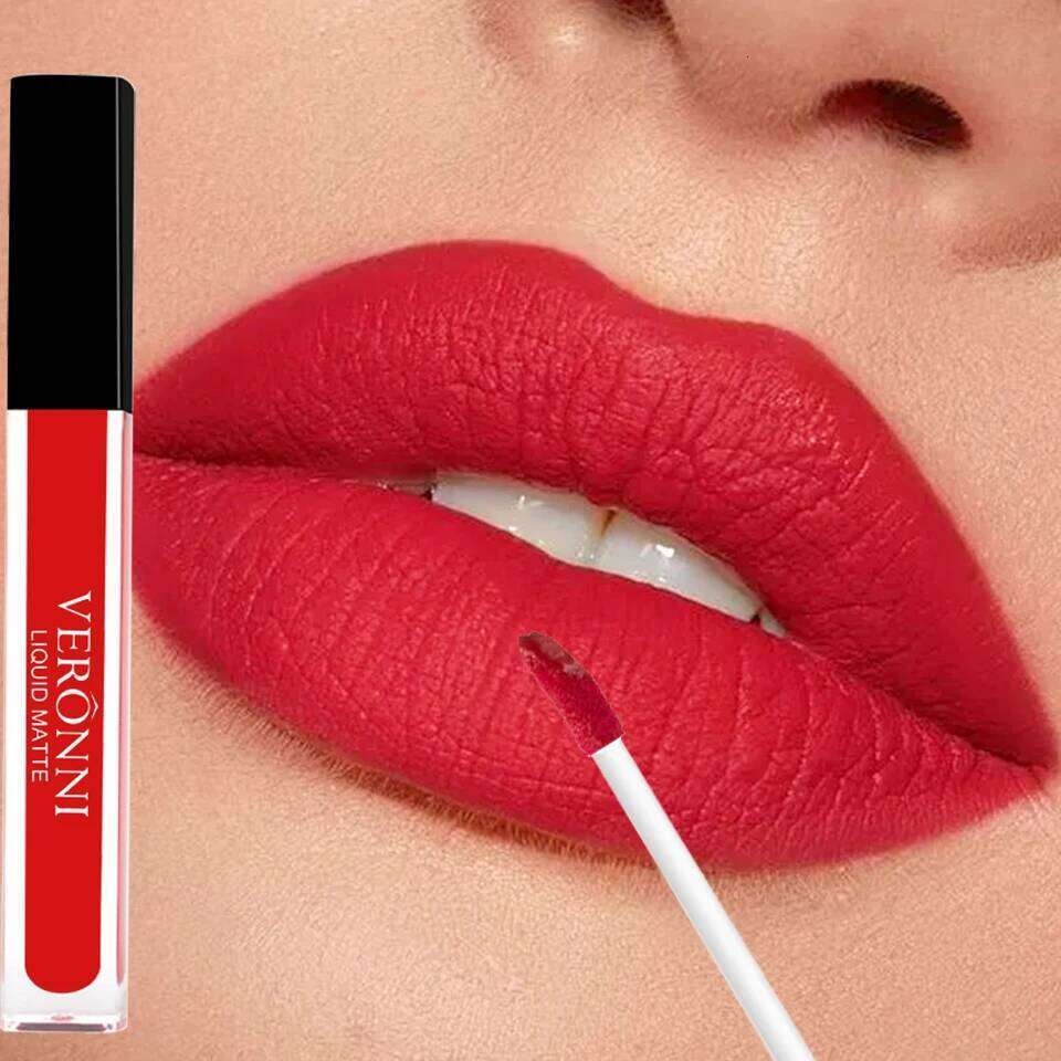 14 color square tube gloss waterproof non stick cup, 24-hour long-lasting lipstick lip gloss, sexy and tempting cosmetics W260311