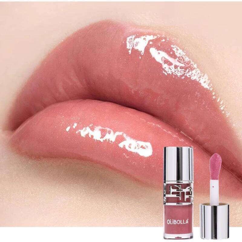Watery Shimmer Mirror Gloss BoBo Jelly Glaze Long Lasting, Non-sticky Plumping Lipstick Moisturizing Whitening Lip Care W260311