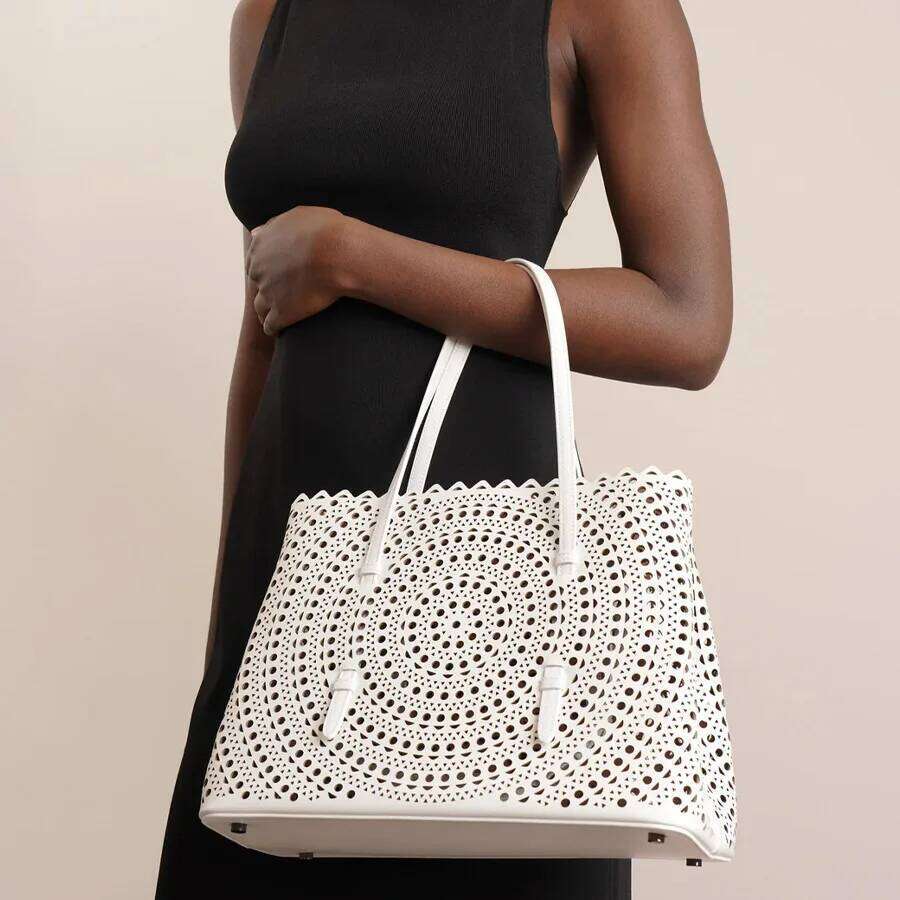 Women S Brand Luxury Round Wave Large Capacity Shopping Tote Handbag Carved Basket Lady Shoulder Crossbody Mother Bag TIANOUDAISHU