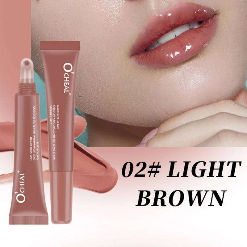 Summer must-have,OCHEAL Hydrating Glossy Lacquer - Mirror Finish Liquid Lip Gloss with Plumping and Moisturizing Effects, W260311