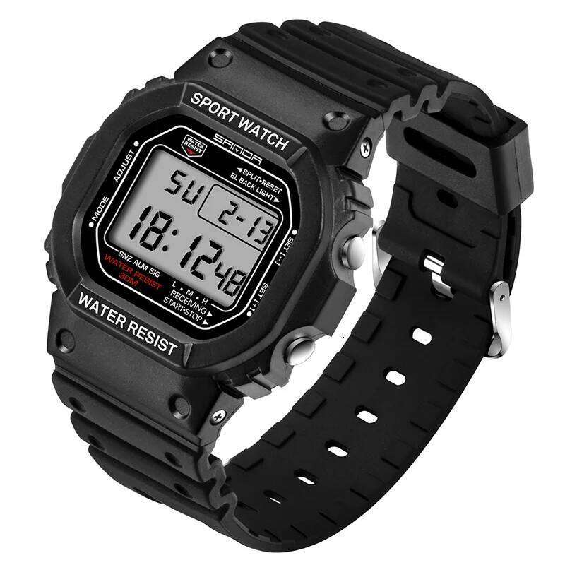 SANDA 329 Digital Watch for Men Women Shockproof Waterproof Sports Wristwatches Boy Girl Stopwatch Military Electronic Clock