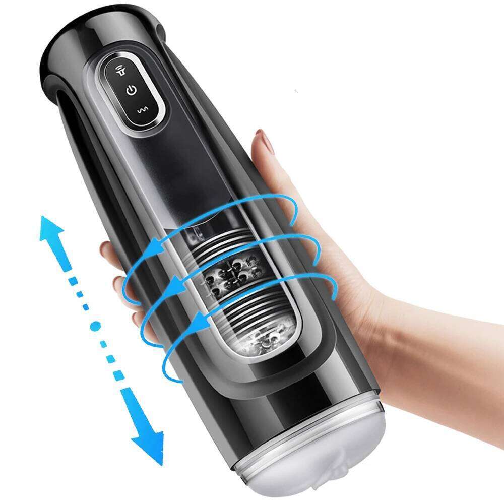 Automatic Male Mastubator Telescopic Rotating Masturbation Cup Blowjob Pussy Machine Sex Toys Adult Goods for Men 18+ Z260312