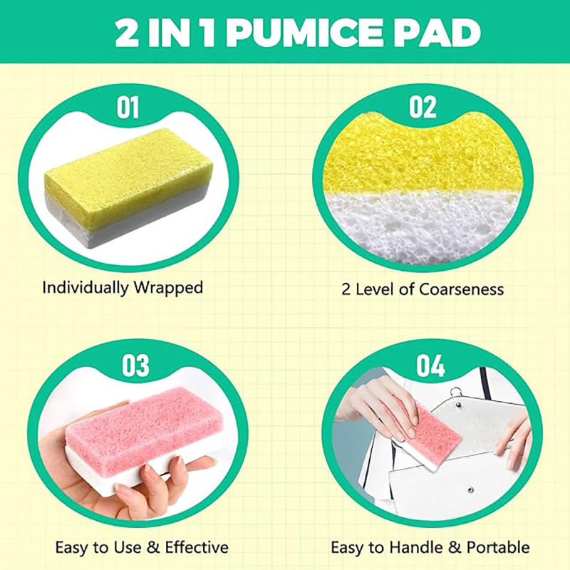10Pieces Home Use Glass Foot Pumice Stone for Feet Hard Skin Callus Remover