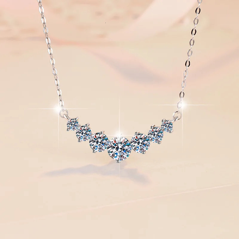 925 Sterling Silver Necklace Pendant for Women Wedding Jewelry Fine Accessories Fashion Party Gifts 260311