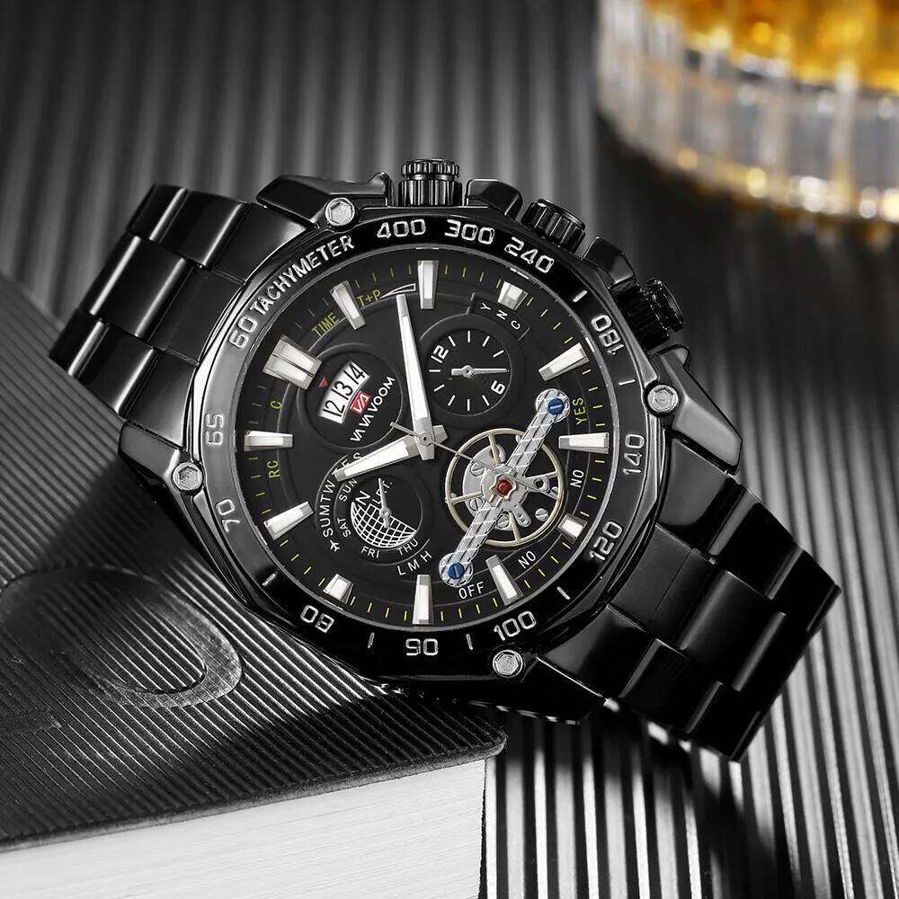 VA VOOM Brand Luxury Men Quartz Watch 2025 New Fashion Concept Decorative Dial Casual Military Sports Waterproof Wristwatches
