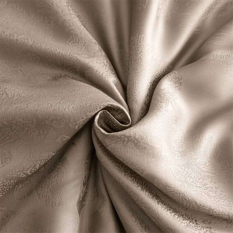 Bedding 600TC Lyocell Bamboo Fiber Jacquard Soft Silky Cooling Duvet Cover Set Flat/Fitted Bed Sheet Pillowcases 4Pcs H260312