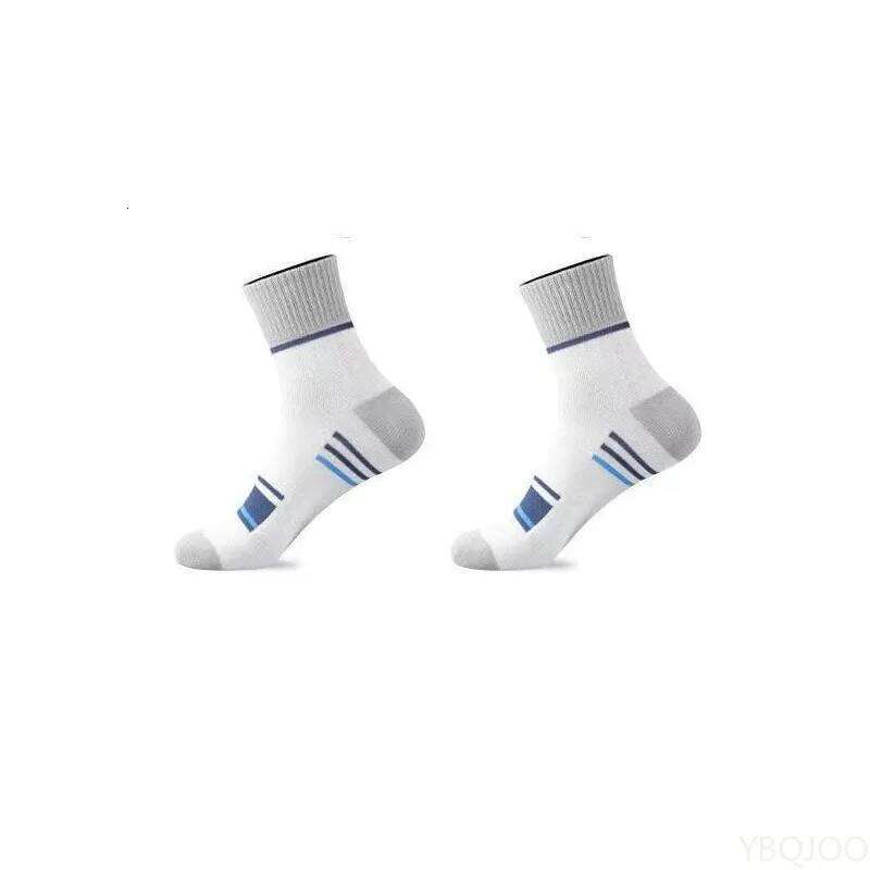 5 Pairs Lightweight breathable Mid-calf Spring Autumn men Thin Fashionable versatile Sports Socks Z260312