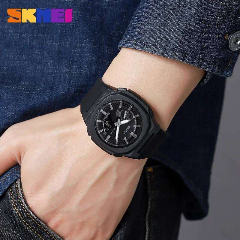 SKMEI 2091 Luxury Sports Quartz Watch for Men Military Waterproof Countdown Chrono Digital Watches Mens Date Clock reloj hombre