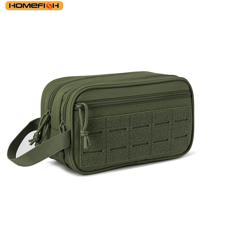 HOMEFISH Tactical Toiletry Bag For Men Hygiene Bag Tool Molle Pouches Small Dopp Kit Mens Shaving Kit Travel shower Makeup 260304