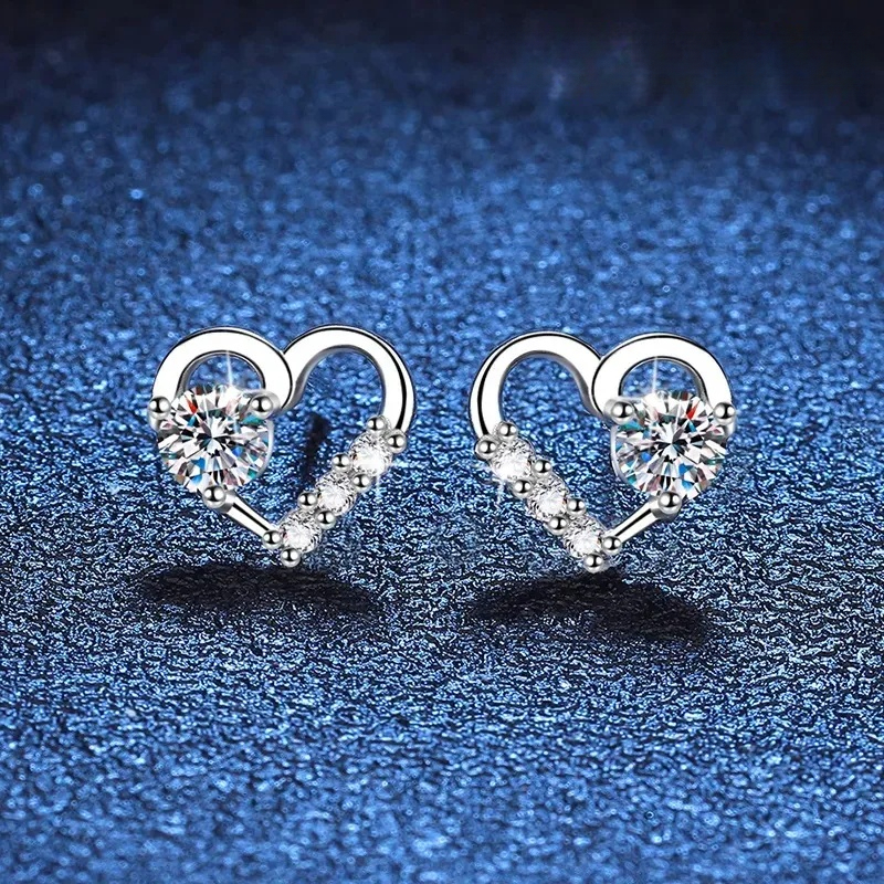 Moissanite zircon lab grown diamonds designer style womens wedding design styles diamond earrings 925 sterling silver 39977