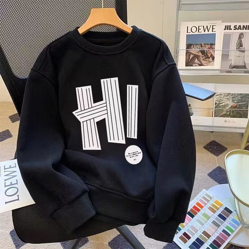 Designer Hoodie Casual Crew Neck Sweatshirt For Men And Women New Model Loose Fit Versatile Printed Long-sleeve Top