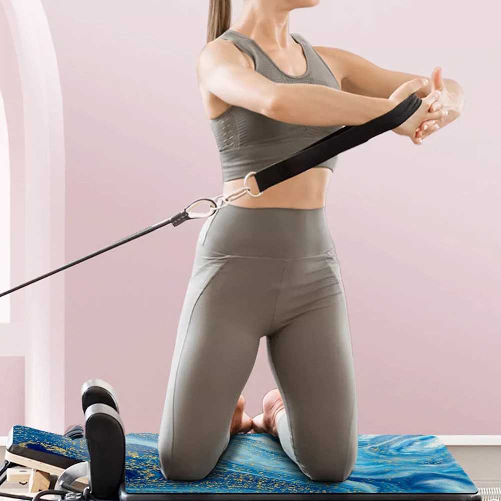 Pilates Reformer Mat Sweat Absorbent Pilates Suede Rubber Yoga Mat Non-Slip Pilates Reformer Cover Portable for Balance Training M260312