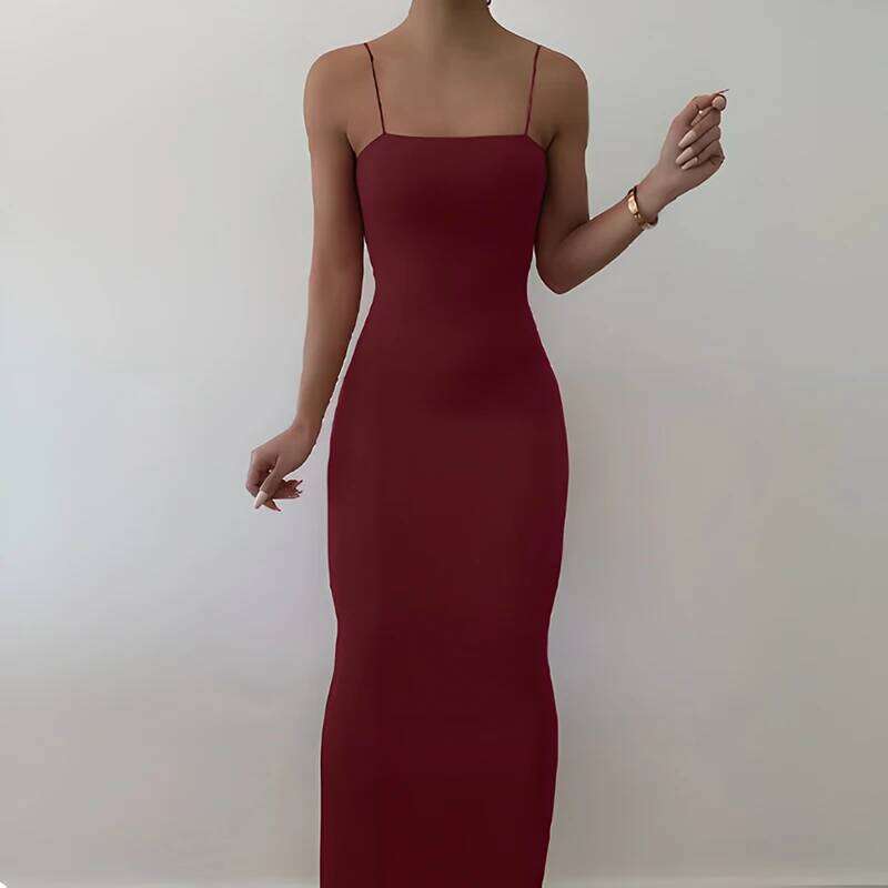 Summer White Sexy Dress Women Streetwear Sleeveless Backless Solid Spaghetti Strap Bodycon Casual Clubwear Elegant Party Dresses C260311
